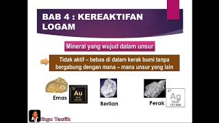 SAINS Tingkatan 3 KSSM BAB 4 KEREAKTIFAN LOGAM 41 Kepelbagaian Mineral [upl. by Ainer]