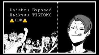 Haikyuu Tiktoks exposed  Rushed  very late  Introdescription [upl. by Gariepy31]