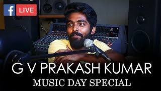 G V Prakash Kumars Music Day Special FB Live [upl. by Nohsid]