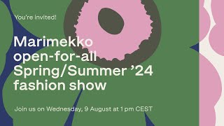 Marimekko SS24 at Copenhagen Fashion Week [upl. by Narmi255]