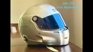 Helmet Visor Replacement on a Stilo ST5 [upl. by Podvin]