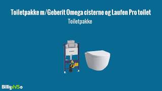 Toiletpakke m Geberit Omega cisterne Laufen Pro toilet [upl. by Amyaj394]