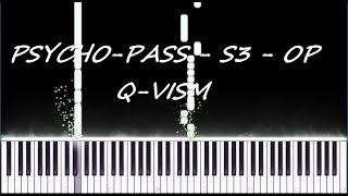 PsychoPass 3 season Opening  quotQvismquot by Whoya Extended  Piano cover Synthesia [upl. by Volnay685]