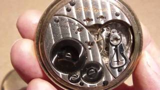 Elgin B W Raymond pocket watch railroad grade 478 [upl. by Nnylirej]