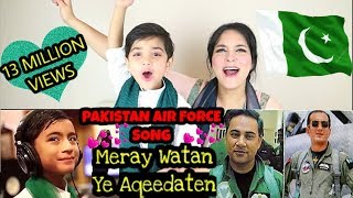 Pakistan Air Force Song  Mere Watan ye Aqeedaten by Hammad Ali  Reaction Pak Fauj [upl. by Stillmann]