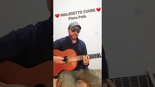 Piero Pelù MALEDETTO CUORE Arpeggio e accordi [upl. by Gaskill]