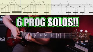 6 AWESOME Prog Metal Solos with Tabs [upl. by Evie454]