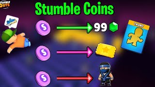 🤔 How To Convert STUMBLE COIN into GEMS [upl. by Cowie]