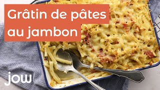 Recette du gratin de pâtes au jambon [upl. by Merril29]