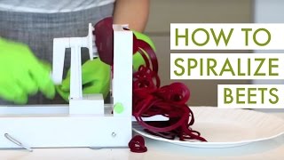 How to Spiralize Beets [upl. by Alyhs]