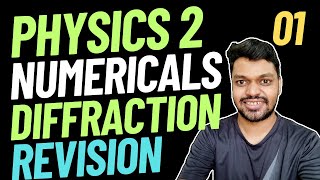 Diffraction Numericals Engineering Physics 2 Revision  Diffraction Formulas  Saarang Maths [upl. by Anawaj]