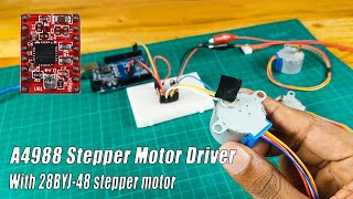 How to use the A4988 stepper motor driver with 28BYJ48 Stepper motor srituhobby [upl. by Giamo918]