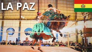 Cholitas luchadoras y carnaval 🎭en LA PAZ Bolivia 🇧🇴 [upl. by Nileak]