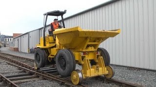 Thwaites RoadRail Dumper at Downpatrick  6th May 2013 [upl. by Maillw817]