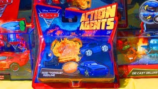 Secret Agents Launcher Rod Torque Redline Disney Pixar Cars 2 Action Agents Launchers by Mattel Toys [upl. by Dyoll]