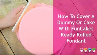 How To Cover A Cake With FunCakes Ready Rolled Fondant [upl. by Darci]