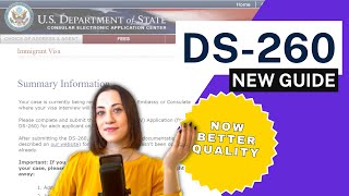 NEW DS260 GUIDE  Immigrant Visa Application nvc [upl. by Erreipnaej]