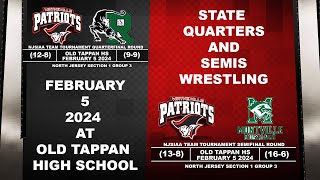 North 1 Group 3 State Wrestling Wayne Hills vs Ramapo Quarters amp vs Montville Semis 2524 [upl. by Lorak]