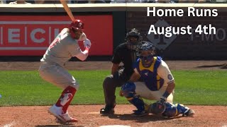 Every MLB Home Run  August 4 2024 36 [upl. by Walsh]