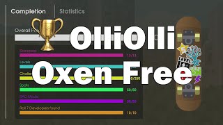 OlliOlli 2 Welcome to Olliwood  OlliOlli Oxen Free Trophy All 10 devs [upl. by Pentheam]