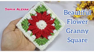 CROCHET EASY crochet granny square Motif perfect crochet squarecrochet flower granny square [upl. by Edmead]