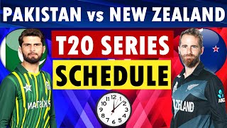 Pakistan vs New Zealand T20 Series 2024 Schedule Pakistan vs New Zealand Schedule 2024 announced [upl. by Muriel489]