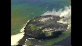 volcanoisamu TONGA VOLCANO ERUPTION of METIS SHOAL and TOFUA crater lake recorded on 28 SEP 1995 [upl. by Murrah]