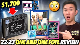 INSANE 1700 BOXES WITH 2 CARDS 😳 202223 Panini One and One Basketball FOTL Hobby Box Review x2 [upl. by Eldwen27]