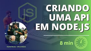 Criar uma API em NodeJs em 8 minutos [upl. by Haimes810]