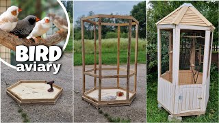 Building Hexagonal Bird Aviary Step by Step [upl. by Constantino]