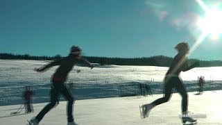 LAuberson patinoire naturelle Gérée par des bénévoles depuis bientôt 100 ans [upl. by Ardek912]