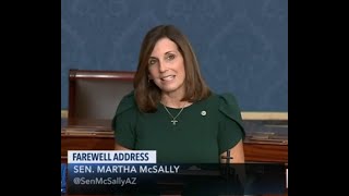 Sen Martha McSally delivers farewell speech on US Senate floor [upl. by Zetes]