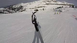 Ski Flaine  Grand Massif  Scott Punisher 95 12022017 [upl. by Burney529]