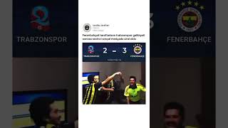 Fenerbahceli Taraftarların gol sevinci viral oldu fenerbahçe trabzonspor [upl. by Salita]