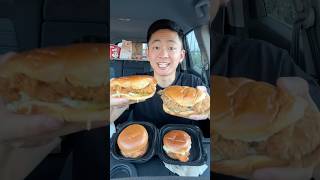 Ranking Every Fried Chicken Sandwich 🔥 shorts [upl. by Refinej841]