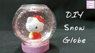 How to make Snow globeDIY Snow Globe [upl. by Etnoled]