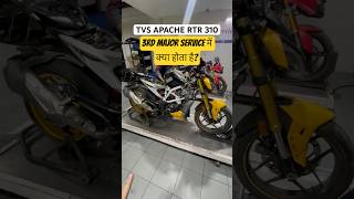 TVS Apache RTR 310 10000 Kms Schedule Service maintenance service tvs [upl. by Aicilehp96]