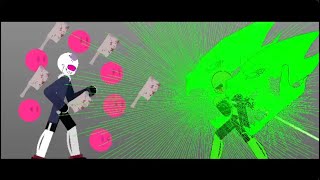 green sans vs infected full fight [upl. by Anreval]