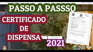 ALISTAMENTO MILITAR 2021  CERTIFICADO DE DISPENSA [upl. by Emiatej]