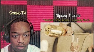 Nipsey Hussle Ft Roddy Ricch quot Racks In The Middle quot Reaction  Review [upl. by Darahs506]