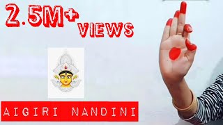 Indian classical bharatanatyam dance mudra Aigiri Nandini  Classical Dance [upl. by Carine]