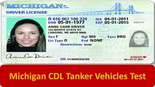 Michigan CDL Tanker Vehicles Test [upl. by Egres]