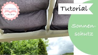 DIY  Sonnenschutz  Seilspannmarkise  Terrassenüberdachung  retractable awning  Tutorial [upl. by Nylzzaj]