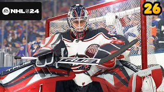 NHL 24 Goalie Be a Pro 26  quotRound One vs Presidents Trophy winnersquot [upl. by Yeldar]