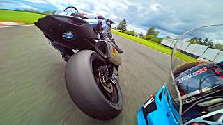 ZX10R vs S1000RR  Full Race With Close Action [upl. by Nuahsed]