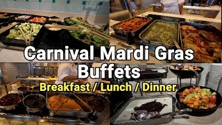 Carnival Mardi Gras Buffets Breakfast Lunch Dinner [upl. by Bergeman]