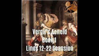 Aeneid Book 1 Lines 1222 Scansion [upl. by Llednew946]