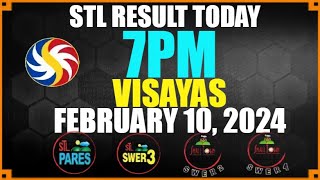 Stl Result Today 7pm VISAYAS February 10 2024 [upl. by Hendrika]