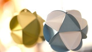 Paper Ball Ornaments [upl. by Volnay]