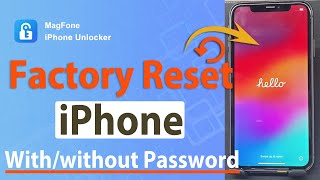 How to Factory Reset an iPhone withwithout Password  MagFone [upl. by Avalsorim4]